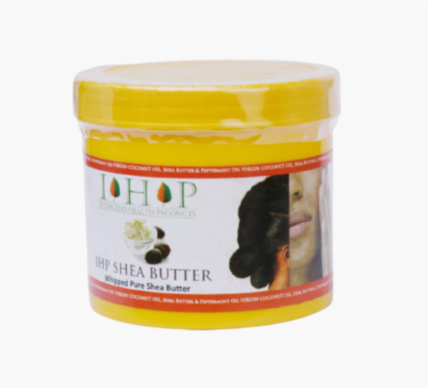 IHP Shea butter is whipped 100% unrefined shea butter gotten from organically grown karite nuts. 100% Unrefined shea butter whipped to perfection.